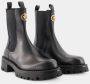 Versace Boots & laarzen Booties Ankle Boots Leather Black in zwart - Thumbnail 7