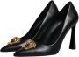 Versace Zwarte leren hoge hakken pumps Black Dames - Thumbnail 4