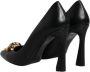 Versace Zwarte leren hoge hakken pumps Black Dames - Thumbnail 5