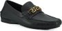 Versace Zwarte Leren Loafers met Gouden Hardware Black Heren - Thumbnail 3