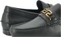 Versace Zwarte Leren Loafers met Gouden Hardware Black Heren - Thumbnail 5