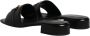 Versace Zwarte leren logoslippers Black Dames - Thumbnail 5