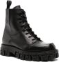 Versace Zwarte Leren Schoenen Black Heren - Thumbnail 2