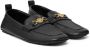 Versace Zwarte Leren Slip-On Sneakers Black Heren - Thumbnail 4