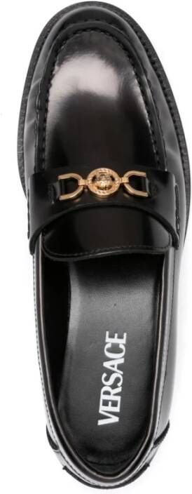 Versace Zwarte Mocassins voor Vrouwen Black Dames