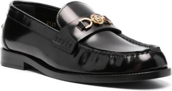 Versace Zwarte Mocassins voor Vrouwen Black Dames