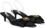 Versace Zwarte PVC Enkelband Kitten Hak Black Dames - Thumbnail 2