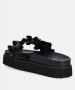 Versace Zwarte slippers met pin gesp sluiting Black Dames - Thumbnail 2