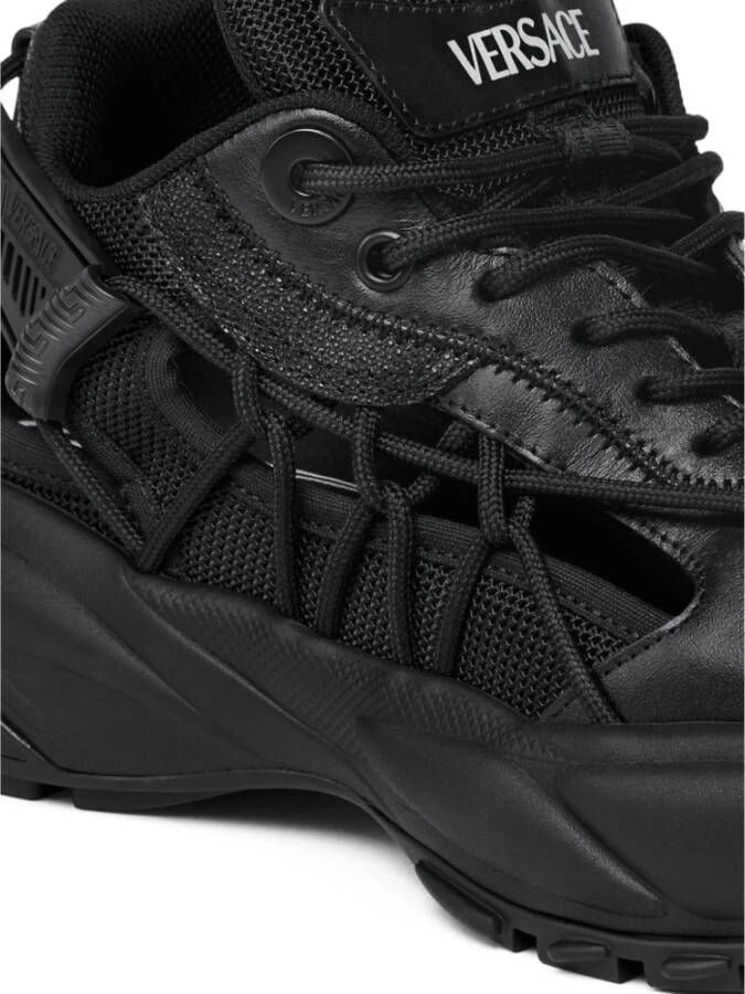 Versace Zwarte Sneakers voor Vrouwen Black Dames