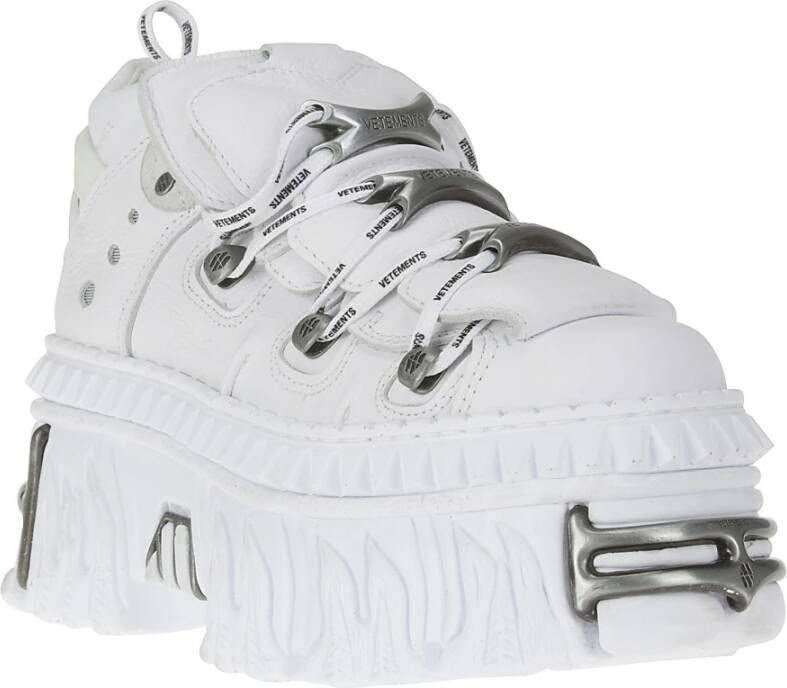 Vetements Edgy Platform Sneakers White Dames