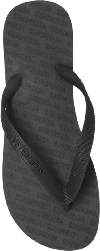 Vetements Slippers met logo Black Dames