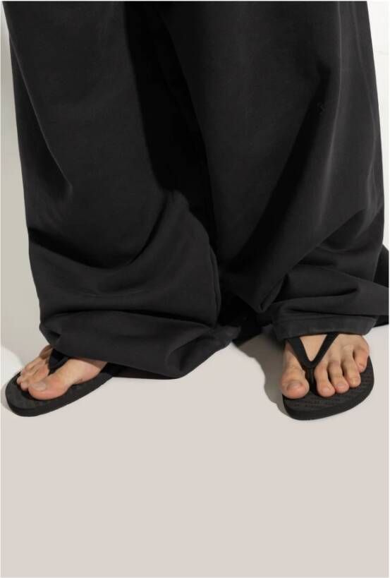 Vetements Slippers met logo Black Heren