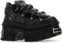 Vetements Leren platform sneakers met logo plaques Black Heren - Thumbnail 2