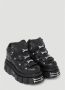 Vetements Leren platform sneakers met logo plaques Black Heren - Thumbnail 5