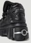 Vetements Leren platform sneakers met logo plaques Black Heren - Thumbnail 8