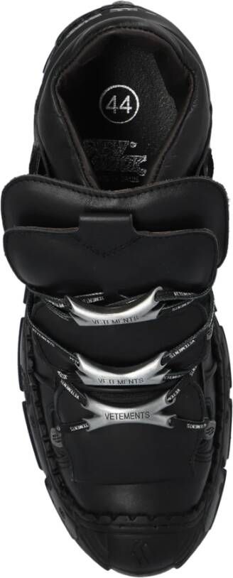 Vetements Zwarte Platform Veterschoenen Black Heren