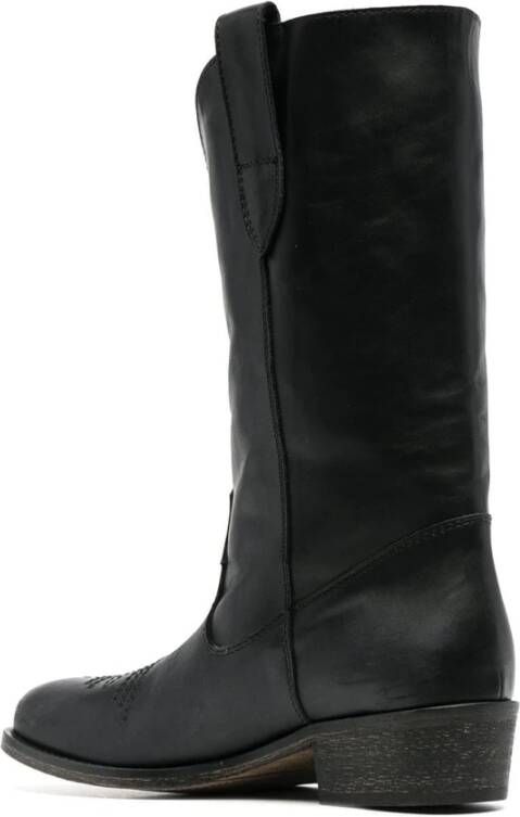 Via Roma 15 Cowboy Boots Black Dames