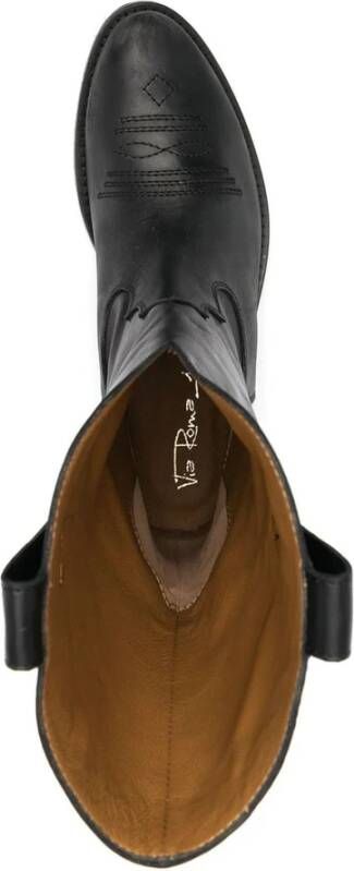 Via Roma 15 Cowboy Boots Black Dames