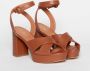 Via Roma 15 High Heel Sandals Bruin Dames - Thumbnail 2