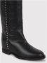 Via Roma 15 Studded Boots met Zilverkleurig Detail Black Dames - Thumbnail 3