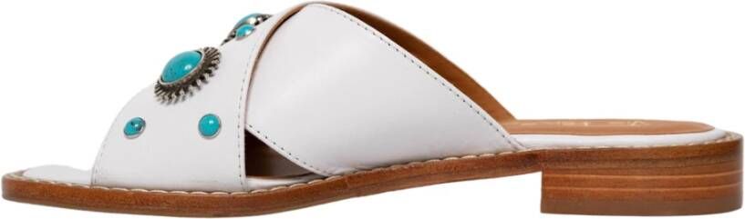 Via Roma 15 Witte Malibu Sandalen voor Zomerstijl White Dames