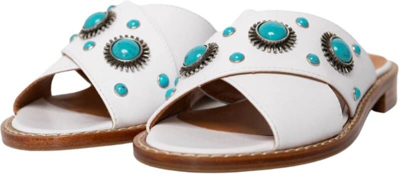 Via Roma 15 Witte Malibu Sandalen voor Zomerstijl White Dames