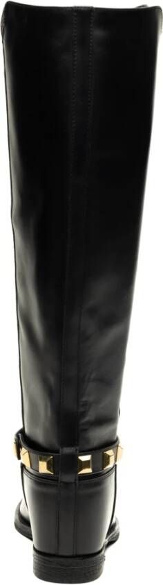 Via Roma 15 Zwarte Laarzen Santa Monica Stijl Black Dames