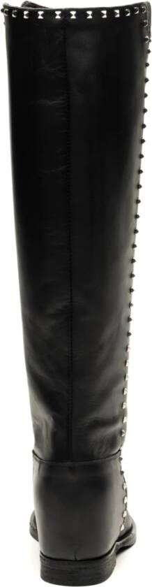 Via Roma 15 Zwarte Laarzen Santa Monica Stijl Black Dames