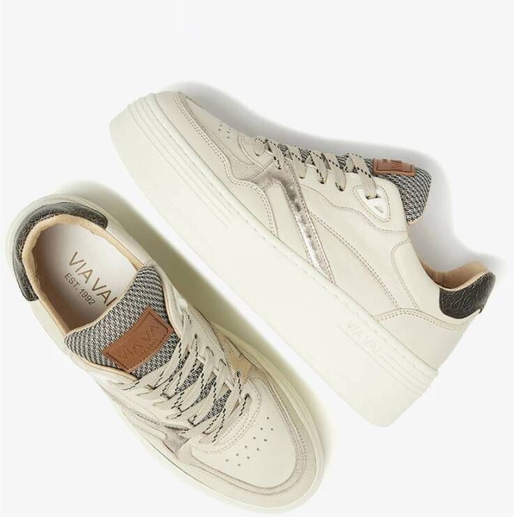 Via Vai Brooklyn Sneakers 62147 Beige Dames