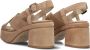 VIA VAI Elia Paisley | suède sandalen Beige Suede Sandalen met hak Dames - Thumbnail 11