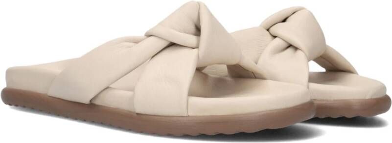 Via Vai Candy Nova Leren Slippers Beige Dames