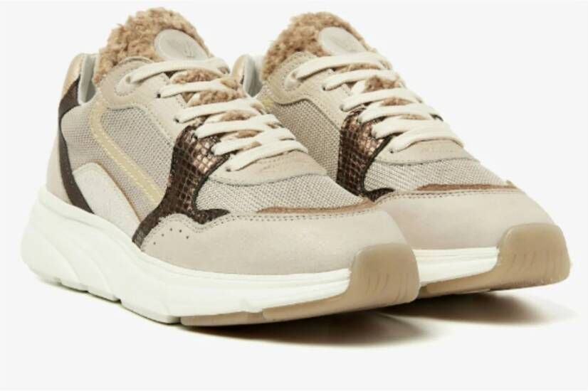 Via Vai Celia Sneakers Taupe Beige Dames