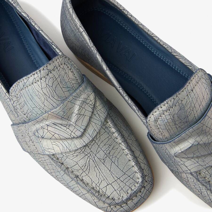 Via Vai Chiara Ray Loafers Blue Dames