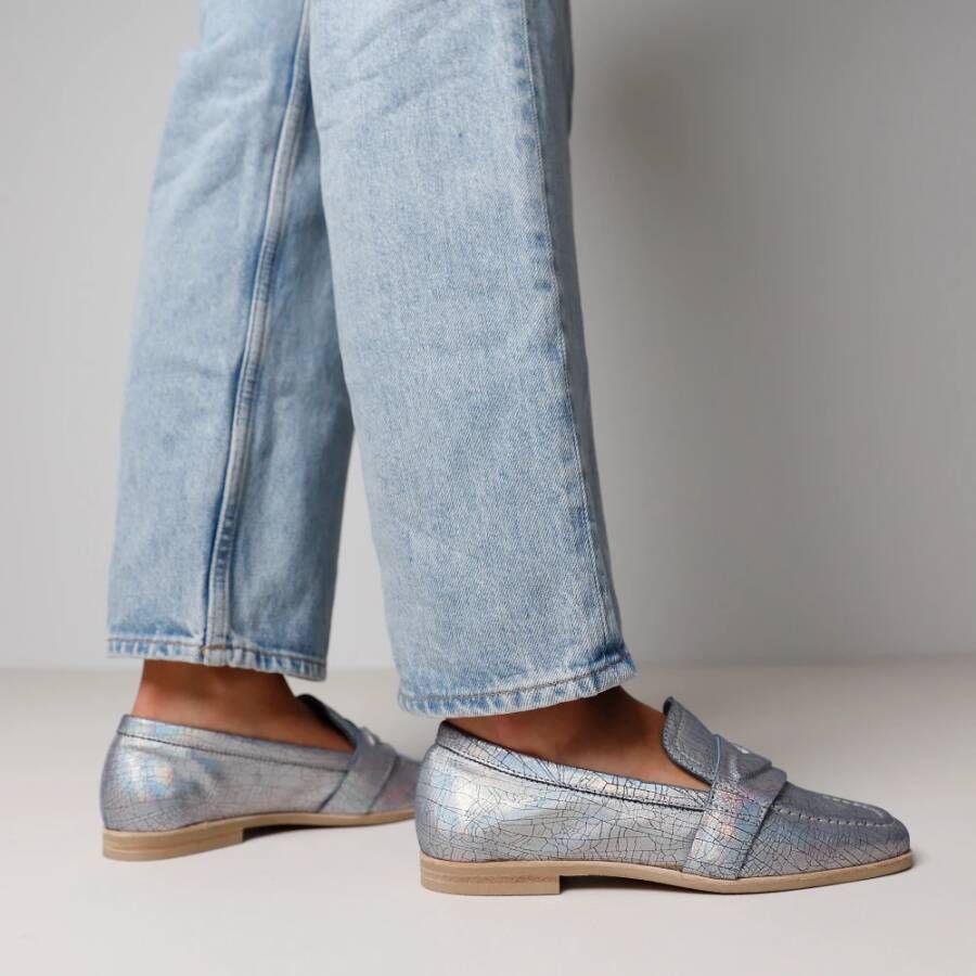 Via Vai Chiara Ray Loafers Blue Dames