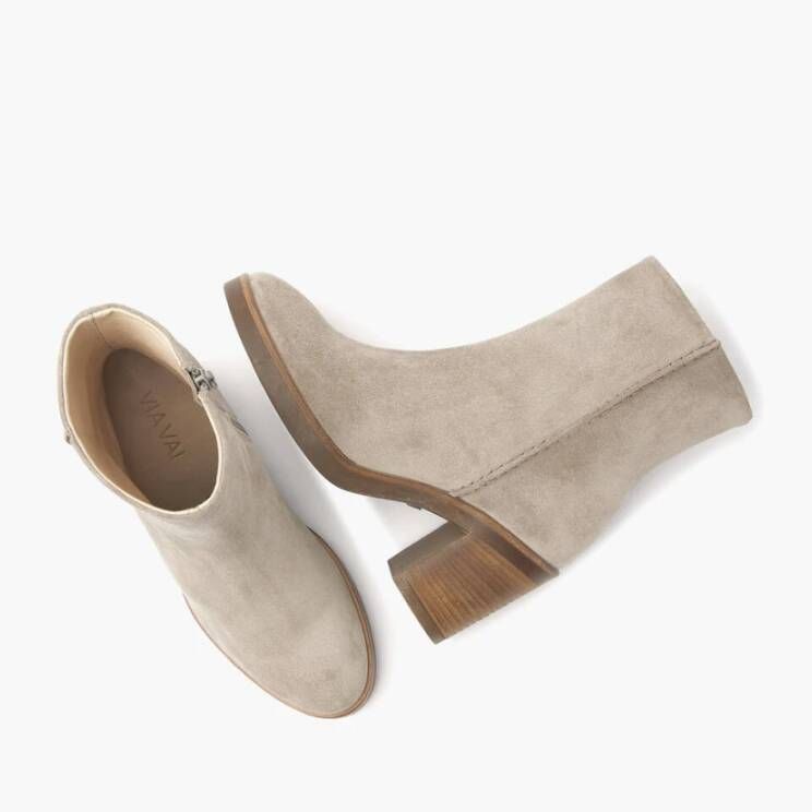 Via Vai Enkel laarsje Beige Dames