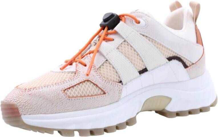 Via Vai Stijlvolle Sneakers voor Vrouwen Beige Dames