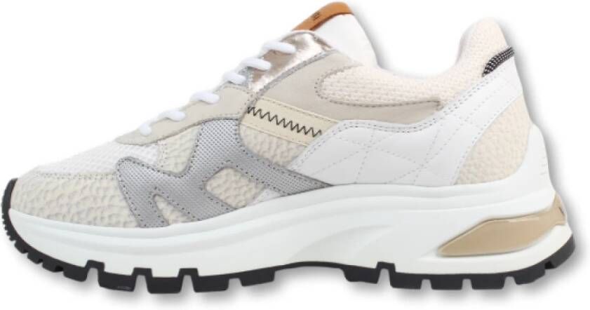 Via Vai Kleurrijke Chunky Sneakers Beige Dames