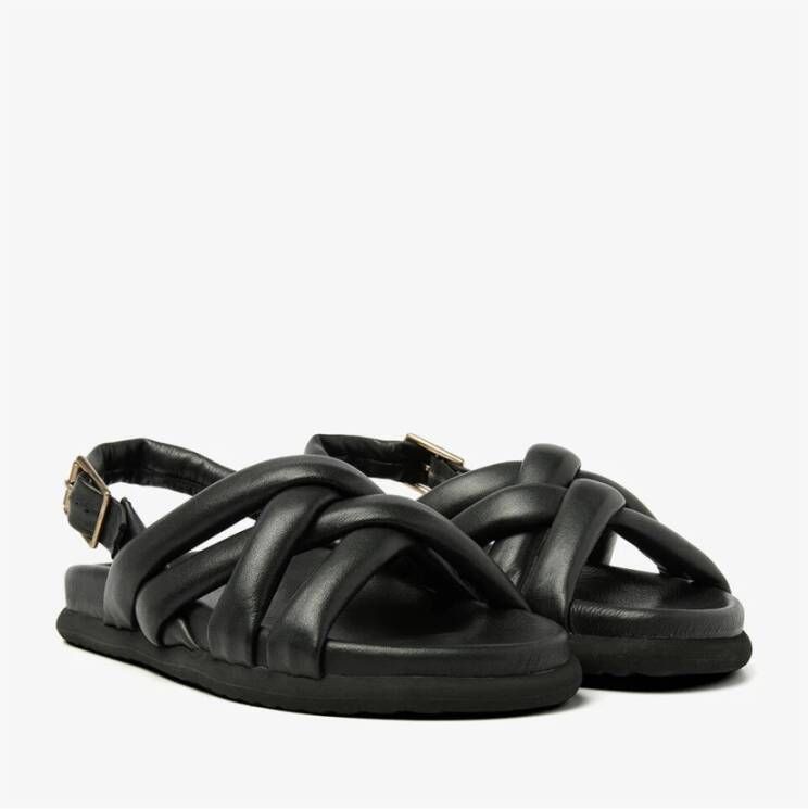 Via Vai Platte Sandalen Candy Kriss Stijl Black Dames