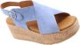 Via Vai Glamour Wedges Sandal Spechtje Blue Dames - Thumbnail 8