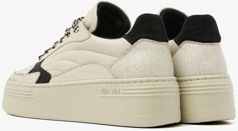 Via Vai Sneakers Isa Josie Stijlvol Model Beige Dames