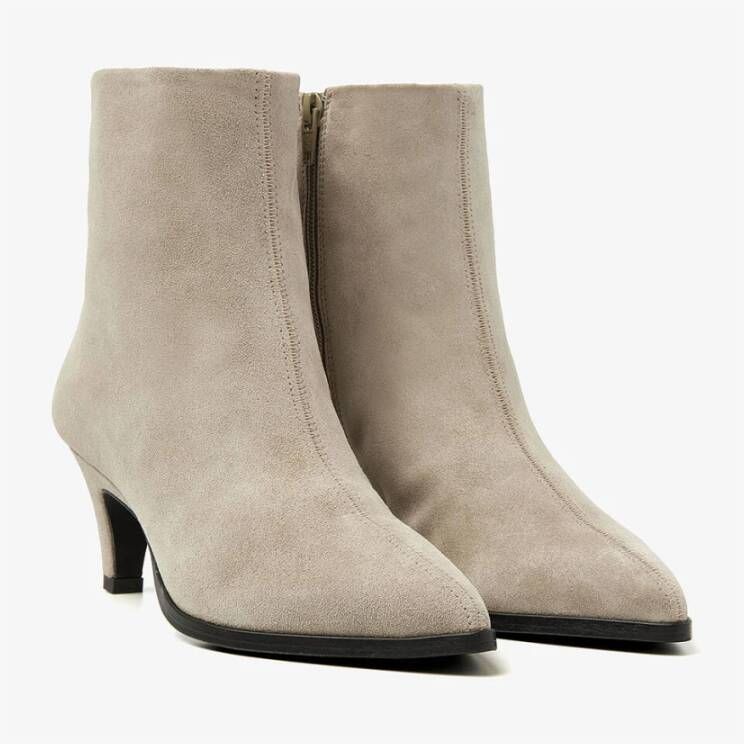 Via Vai Stijlvolle Enkellaars Lina Kate Beige Dames