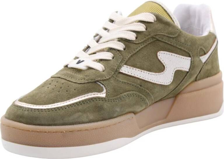 Via Vai Stijlvolle Peper Sneaker voor Heren Green Dames