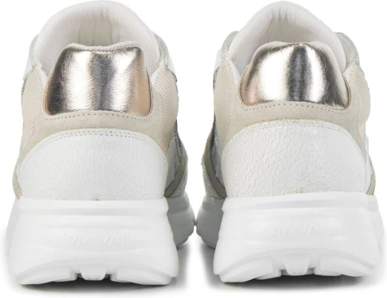 Via Vai Witte Combi Sneakers Multicolor Dames