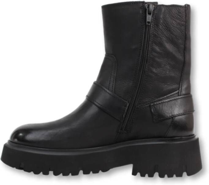 Via Vai Ziva Jagger Biker Boots Black Dames