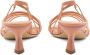 Vic Matié Asymmetrische Zachte Roze Leren Sandalen Pink Dames - Thumbnail 3