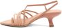 Vic Matié Asymmetrische Zachte Roze Leren Sandalen Pink Dames - Thumbnail 4