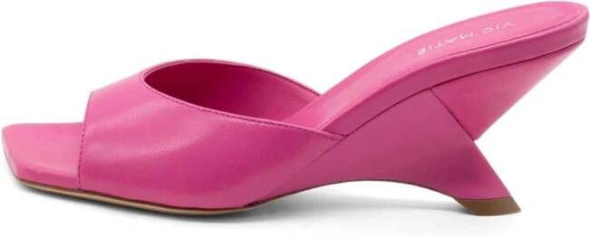 Vic Matié Blauwe Swan Slipper Pink Dames