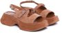 Vic Matié Bruine Sandalen met Achtergesp Sluiting Brown Dames - Thumbnail 3