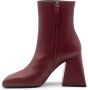 Vic Matié Donkerrode Minimalistische Bootie Ming Red Dames - Thumbnail 2