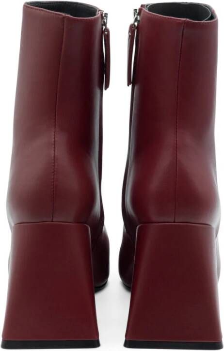 Vic Matié Donkerrode Minimalistische Bootie Ming Red Dames